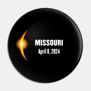 Total Solar Eclipse Missouri 2024 Pin