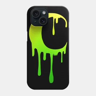 Dripping Moon (Acid Green Gradient) Phone Case