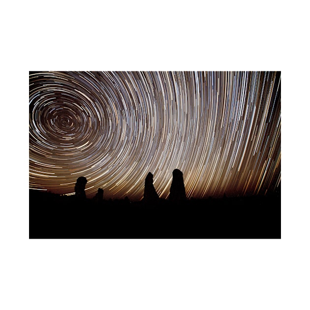 Pinnacles Star Trails by paulmp