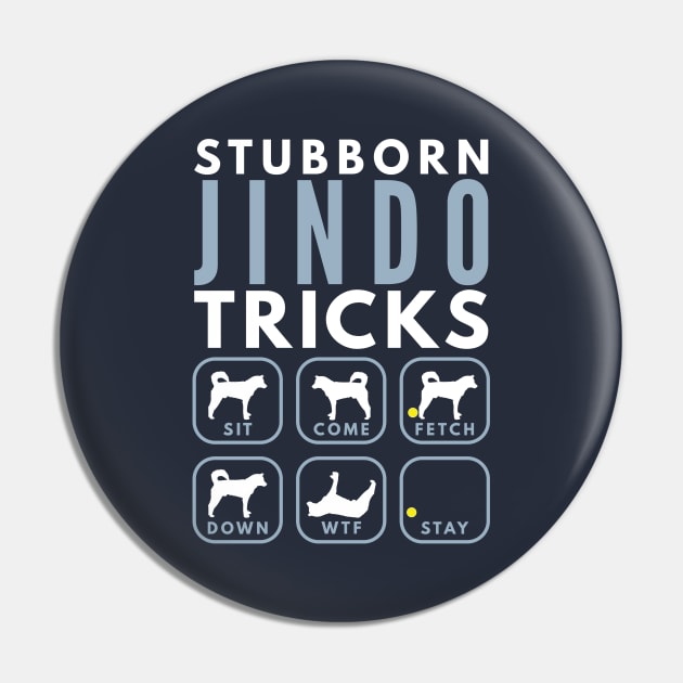 Stubborn Korean Jindo Dog Tricks - Dog Training Pin by DoggyStyles