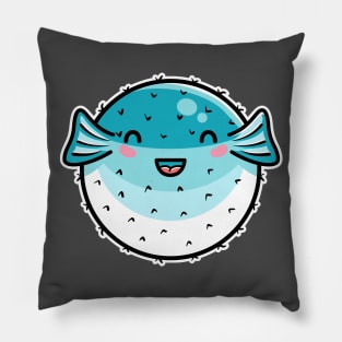 Kawaii Cute Puffer Fish Pillow