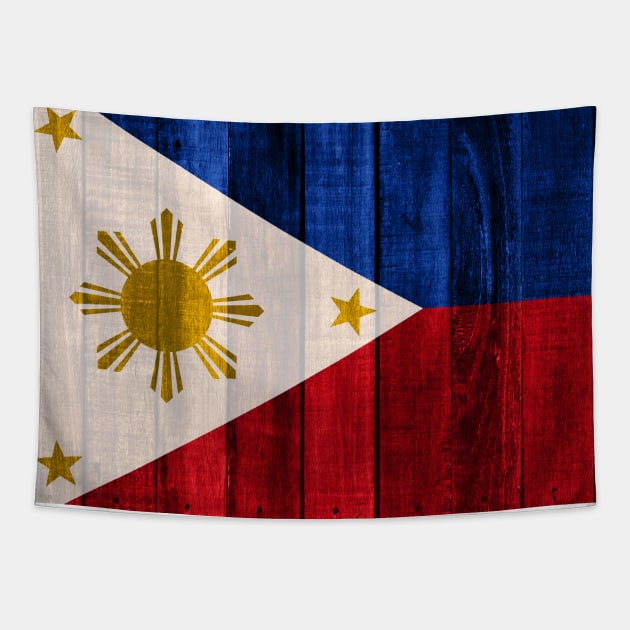 Flag of the Philippines - Wood Tapestry by DrPen