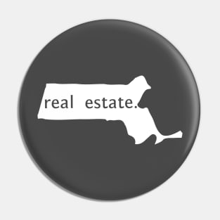 Massachusetts State Real Estate T-Shirt Pin