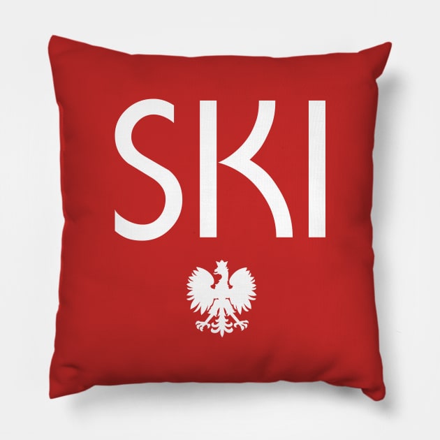 SKI Polish Eagle Dyngus Day Pillow by PodDesignShop