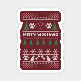 Merry Woofmas for  Dog Lovers Magnet