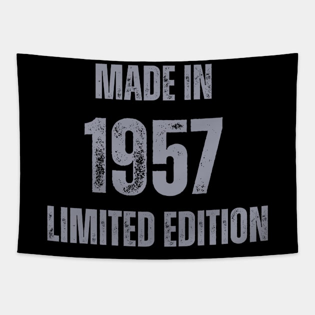 Vintage Made in 1957, Limited Edition ,  Gift for Mom Dad Birthday Tapestry by Mary_Momerwids