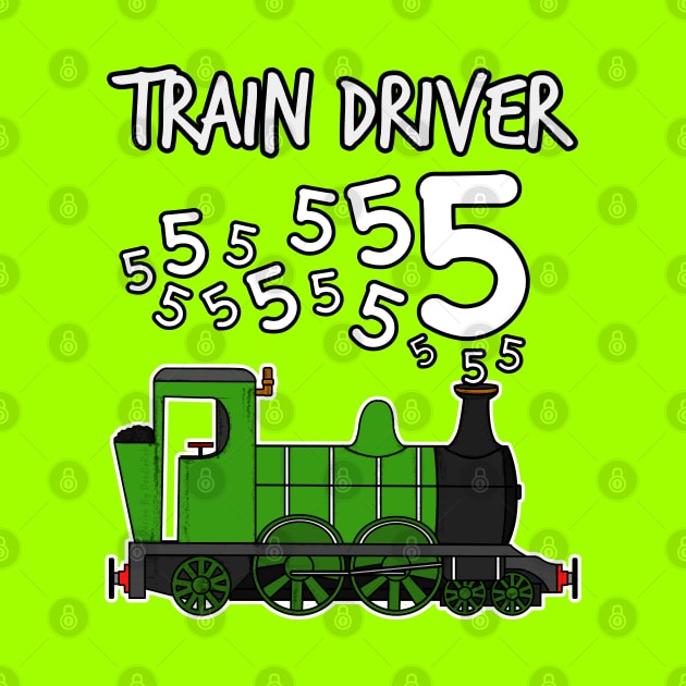 Train Driver 5 Year Old Kids Steam Engine by doodlerob