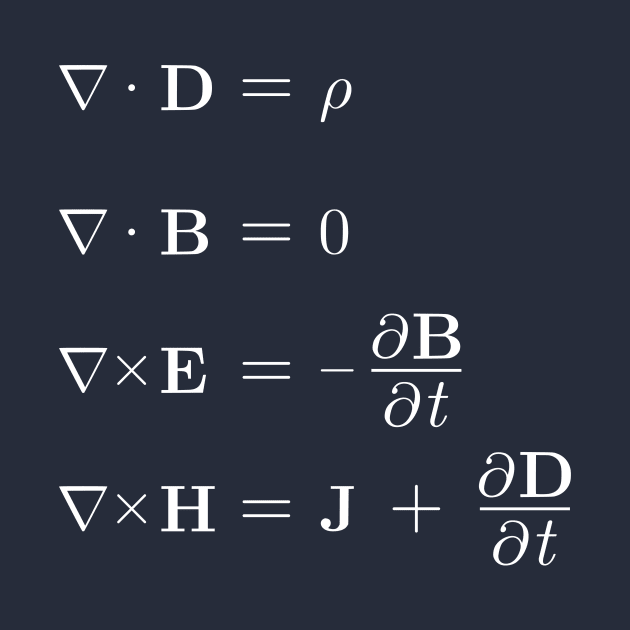 Maxwell's Equations Science And Physics by Rewstudio