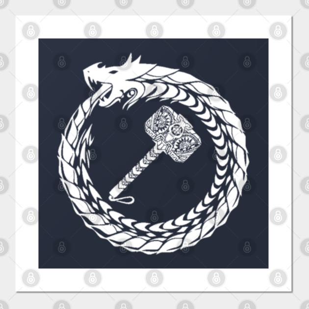 Get Wallpaper Jormungandr Viking Posters And Art Prints Teepublic Free HD