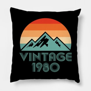 Vintage 1980 Made in 1980 40th birthday 40 years old Gift Pillow