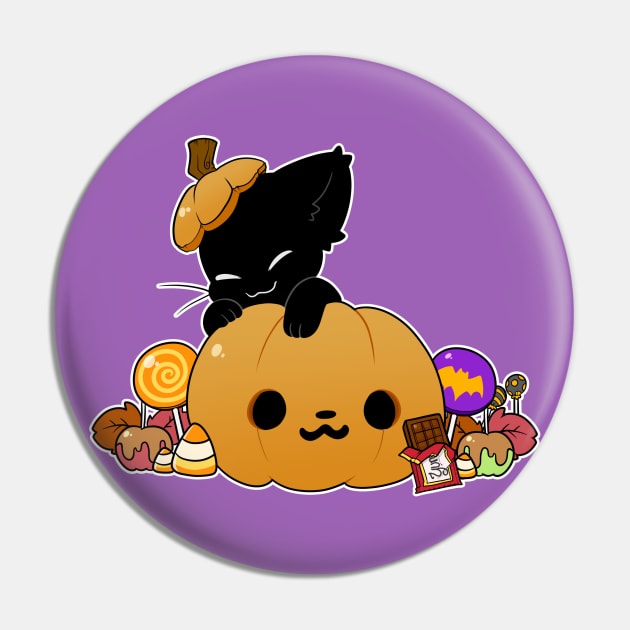 Pumpkitty Pin by 8bitWitch