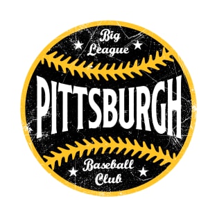 Pittsburgh Retro Big League Baseball - White T-Shirt