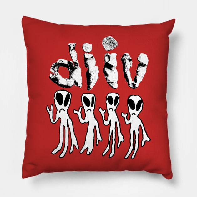 DIIV love aliens Pillow by Well George