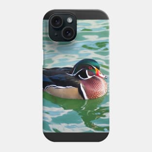 A Wood Duck Swimming At My Local Pond Phone Case