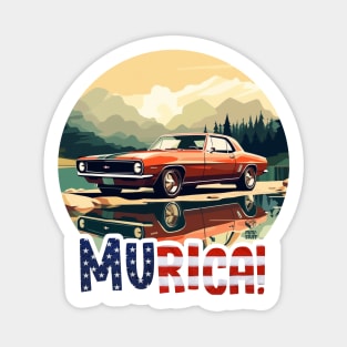 MURICA - Classic Cars ii Magnet