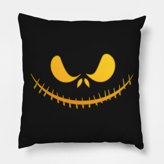 Halloween scary face devil evil eyes Pillow by jaml-12