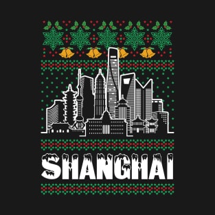 Shanghai China Ugly Christmas T-Shirt