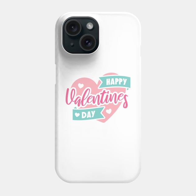 Sweet Happy Valentines Day Heart Phone Case by greenoriginals