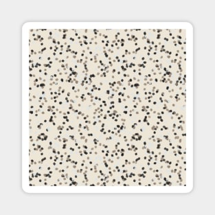 Autumn Mornings Confetti - Cream, Beige, Black, Light Blue Magnet