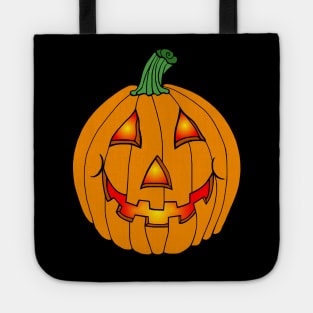 Glowing Happy Jack-O-Lantern Tote