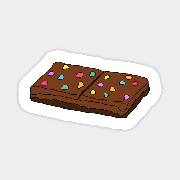 Cosmic Brownie Little Debbie Cake Magnet by Moon Ink Design