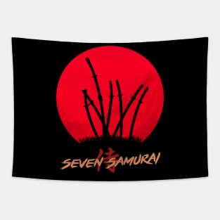 Mod.8 Seven Samurai Japanese Tapestry