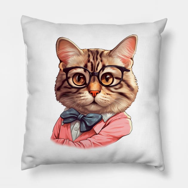 Cat Knows Feminist Values - Feline Wisdom Pillow by ⭐Beatiful House⭐