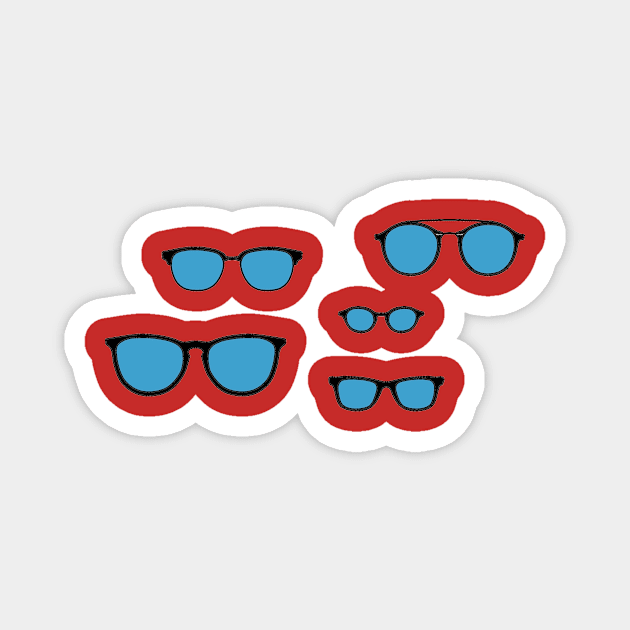 Geek Glasses Magnet by ontherails