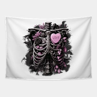 Ribcage | Moody Aesthetics | Edgy Valentines Tapestry