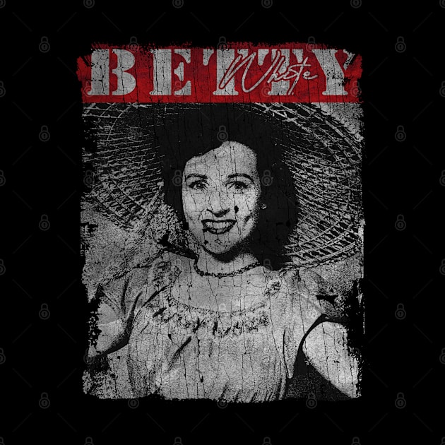 TEXTURE ART -Betty White Smile by ZiziVintage