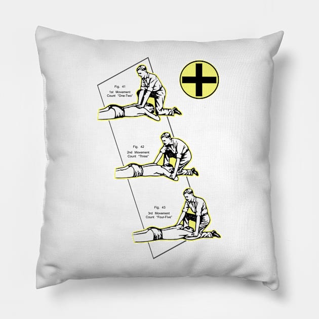 Respirado (light shirt) Pillow by bronzarino