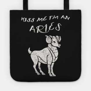 Kiss Me I'm an ARIES Western Zodiac Astrology Tote