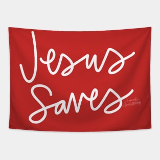 Jesus Saves! Tapestry