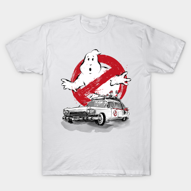 Ecto-1 sumi-e - Ghostbusters - T-Shirt