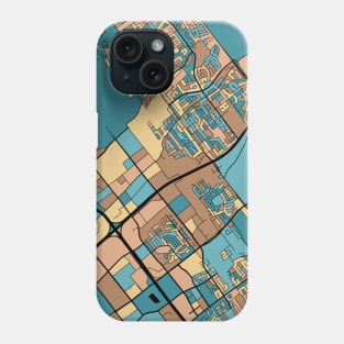 Laval Map Pattern in Mid Century Pastel Phone Case