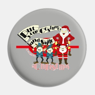 Laugh Christmas Pin