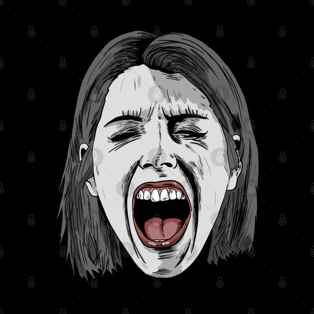 Screaming Woman by Black Snow Comics