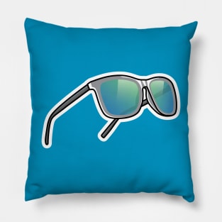 Summer Fashion Sun Glasses Sticker vector illustration. Summer and fashion objects icon concept. Summer shiny colorful sunglasses sticker design vector with shadow. Pillow