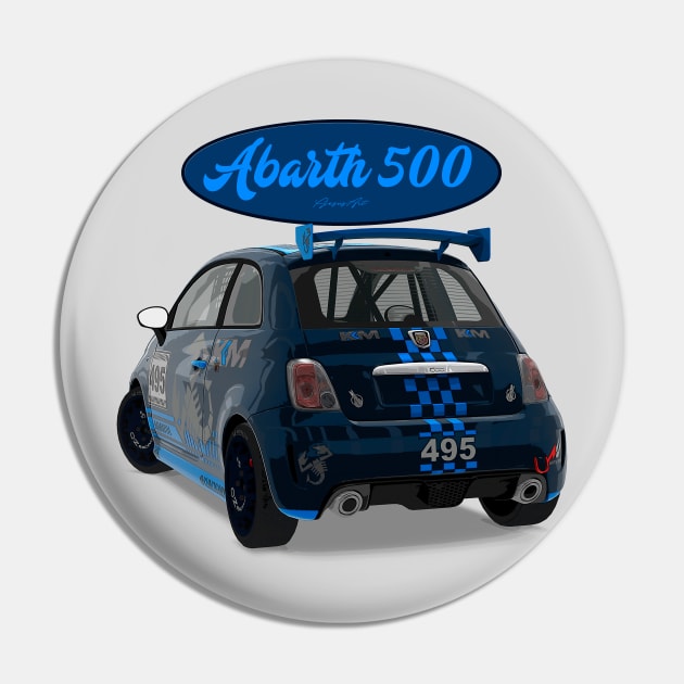 ABARTH 500 495 Back Pin by PjesusArt