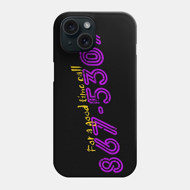 867-5309 Jenny, distressed Phone Case by hauntedjack