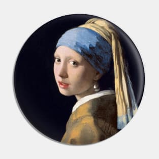 Girl with a Pearl Earring by Jan Vermeer Pin