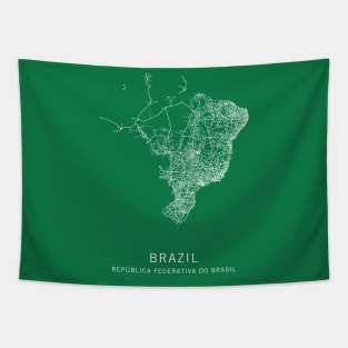 Brazil Road Map Tapestry