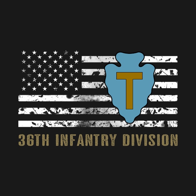 36th Infantry Division (Distressed Flag) by Jared S Davies