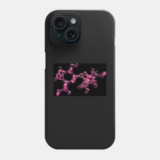 Cotton Candy Pink Sucrose (Sugar) Molecule Phone Case