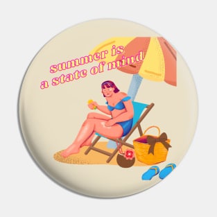 Summer is a State of Mind Pin