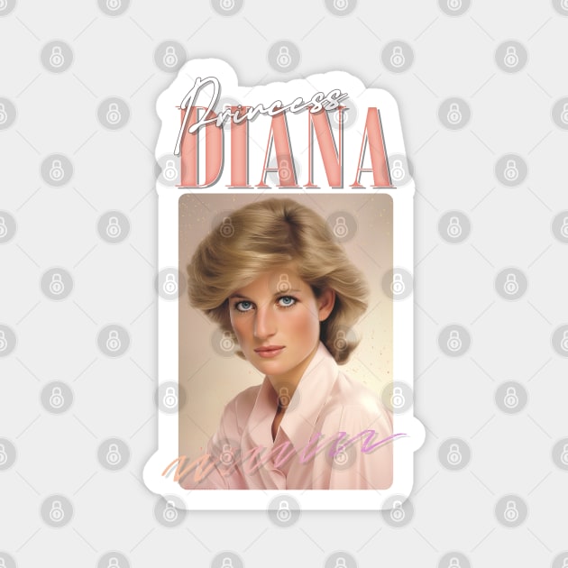 Princess Diana - - 80s Retro Aesthetic Magnet by DankFutura