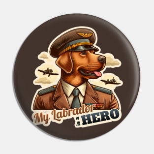 Pilot Labrador Retriever Pin