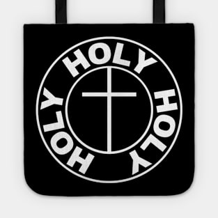 Thrice Holy God Christian Cross Logo Tote