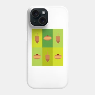 D&amp;D - Doughnuts and Dreidels Green Grid Phone Case