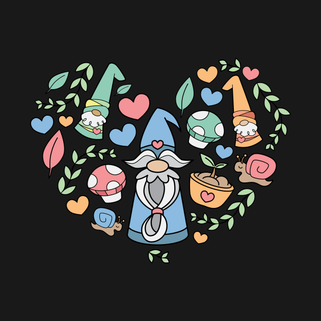 Kawaii Gnome Heart by toddsimpson